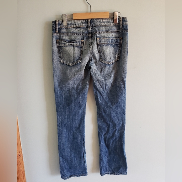 Carmar Distressed Mid Rise Straight Leg 26 - Picture 3 of 8